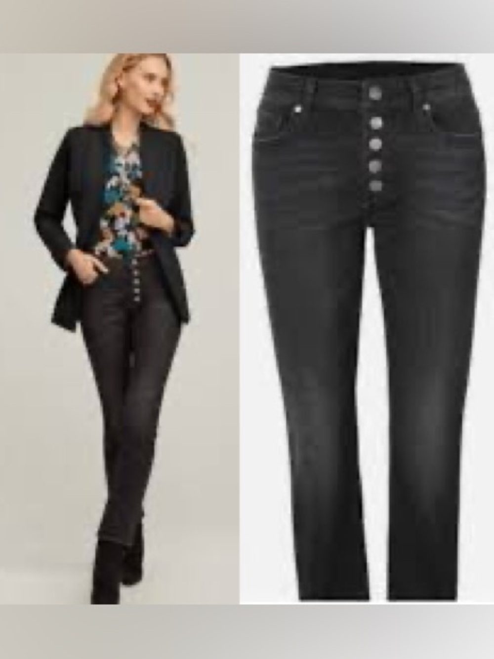 Cabi Jeans Button Fly Straight Jeans